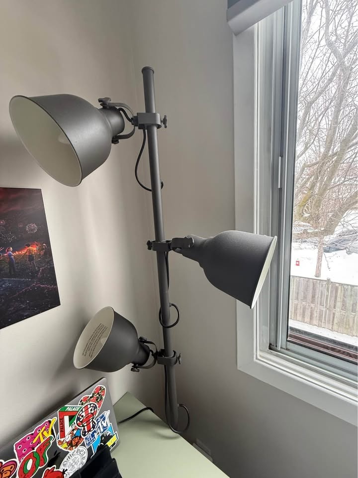 Ikea Hektar floor lamp with 3 spotlights - dark grey - photo 3