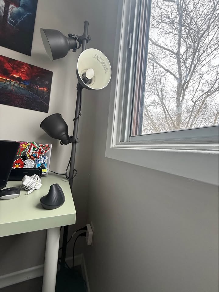 Ikea Hektar floor lamp with 3 spotlights - dark grey - photo 4
