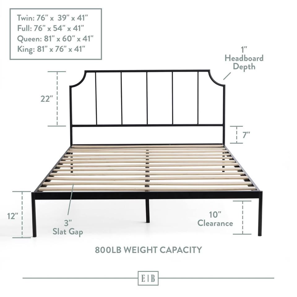 King Farmhouse Style Metal Platform Bed ▫️BRAND NEW▫️ - photo 2