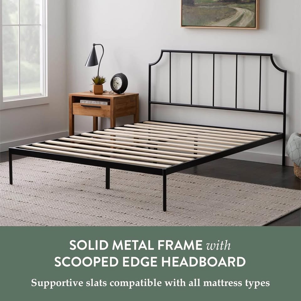 King Farmhouse Style Metal Platform Bed ▫️BRAND NEW▫️ - photo 3