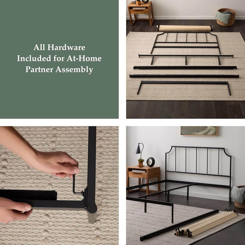 King Farmhouse Style Metal Platform Bed ▫️BRAND NEW▫️ - photo 4