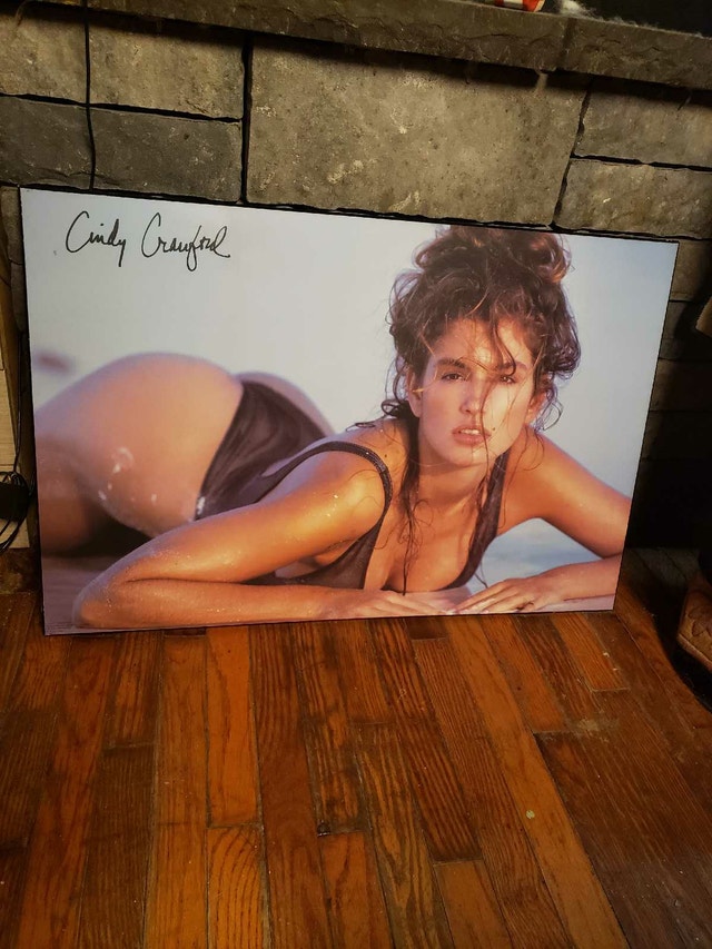 Cindy Crawford Mounted Print Poster