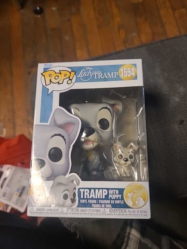 Funko Pops: Tramp with Puppy #1554 & Scarecrow #1927