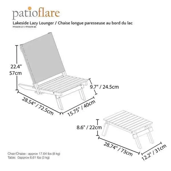 Lakeside 2 chairs and 1 table Lazy Lounge Set ▫️BRAND NEW▫️ image indicator(5)