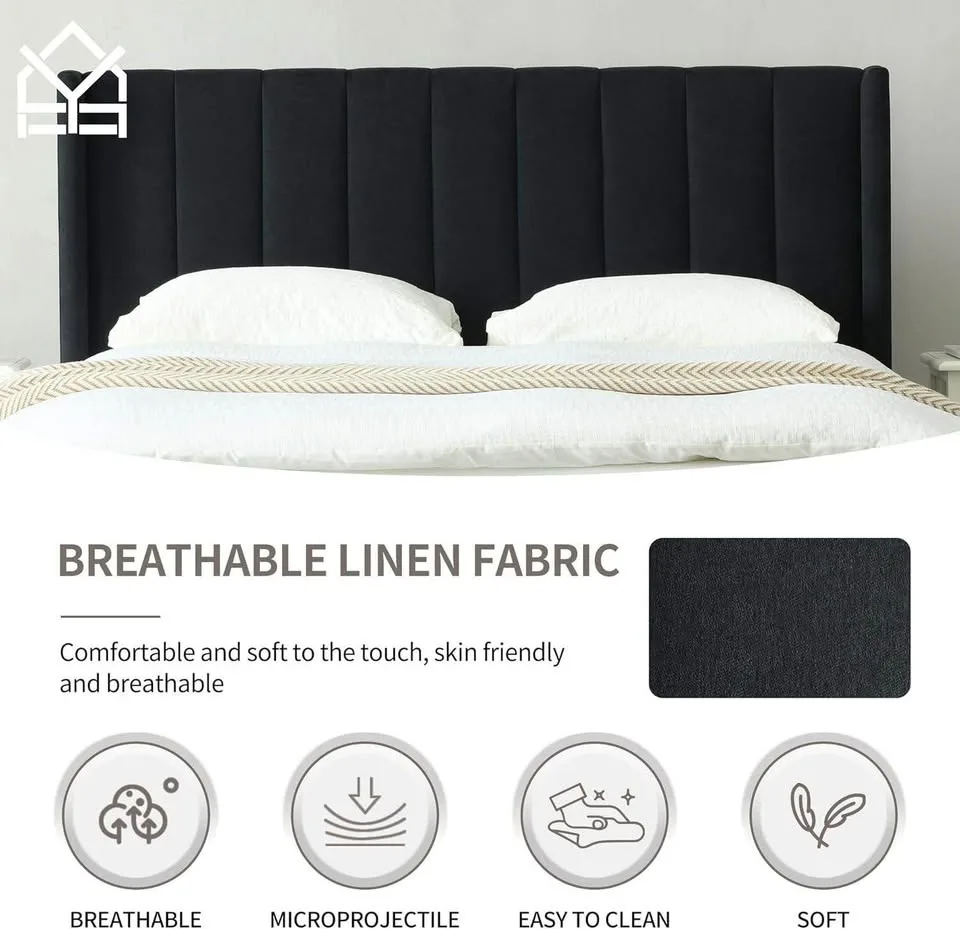 Queen Velvet Bed - BRAND NEW image indicator(4)