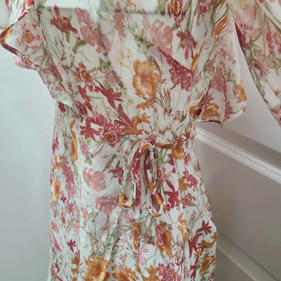 Flower Wrap Design Summer Mini Dress - photo 4