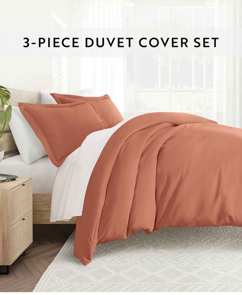3-Piece Microfiber Two Sets Duvet Cover Set - Full/Queen - photo 2