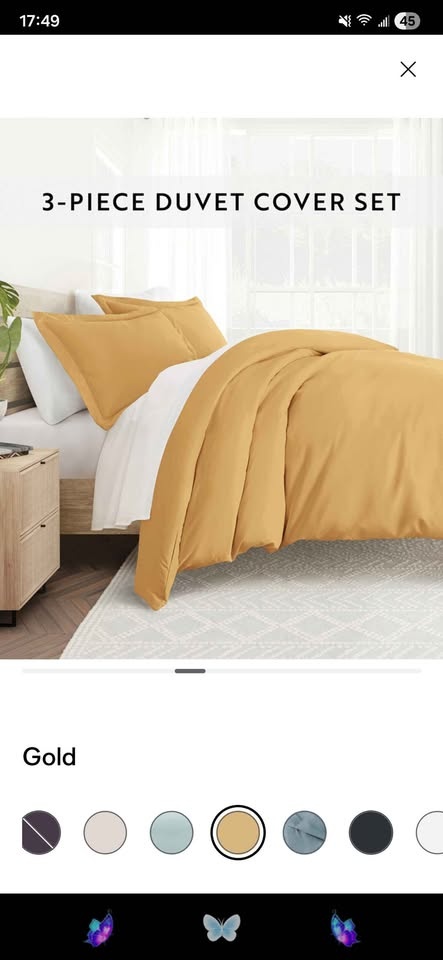 3-Piece Microfiber Two Sets Duvet Cover Set - Full/Queen - photo 3
