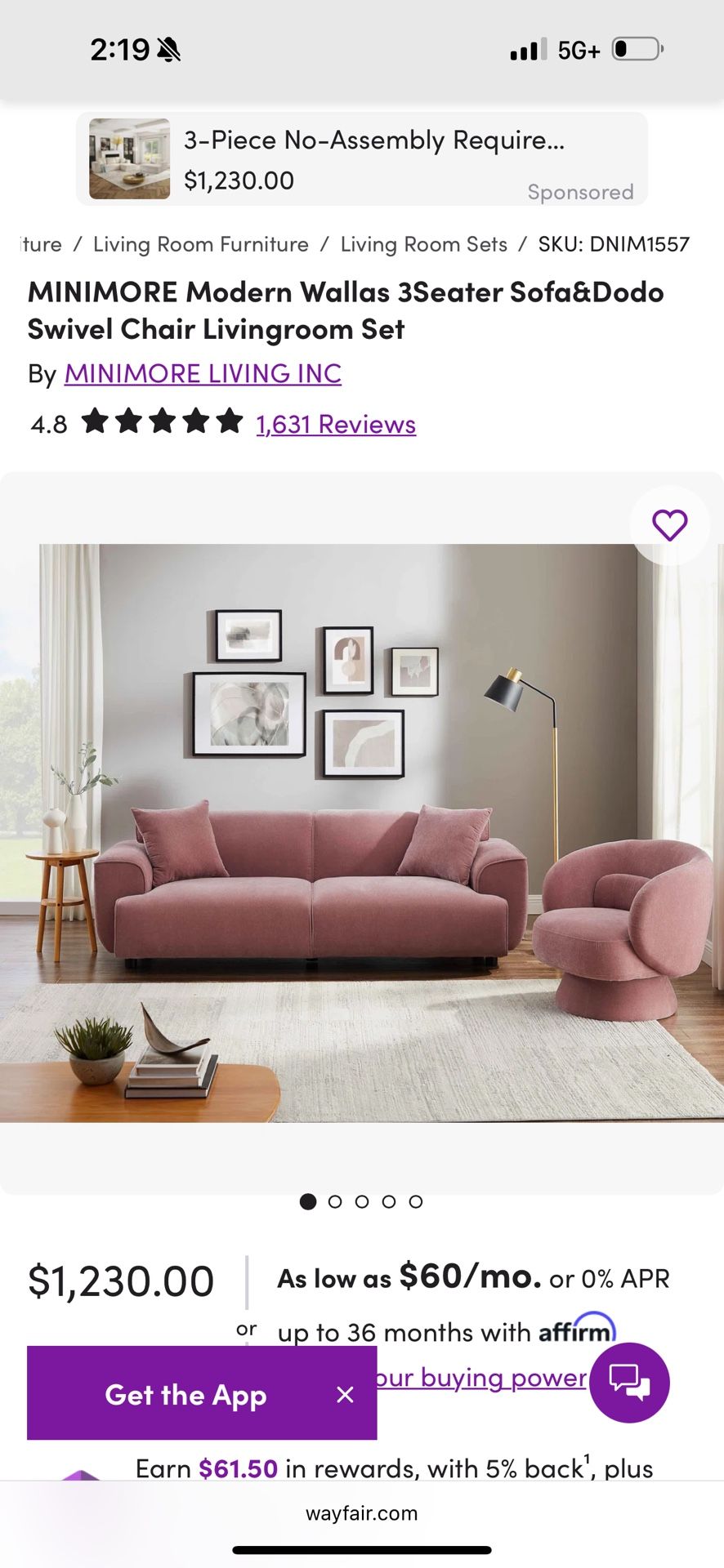 New Sofa - Color Old Rosa - photo 2
