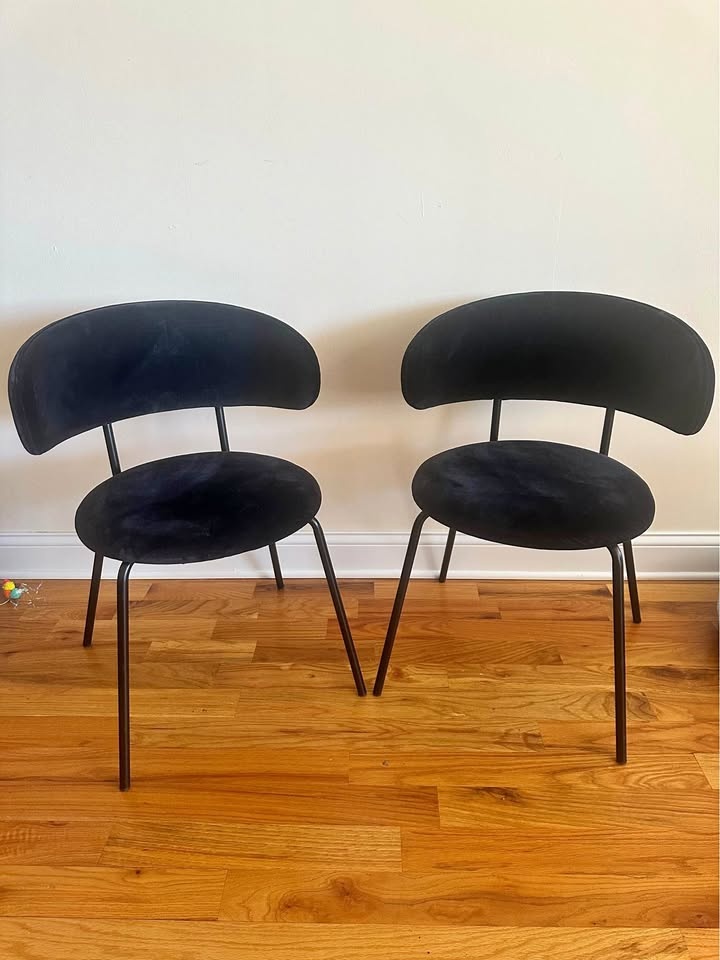 Two Black Crate & Barrel Chairs - Need Gone!