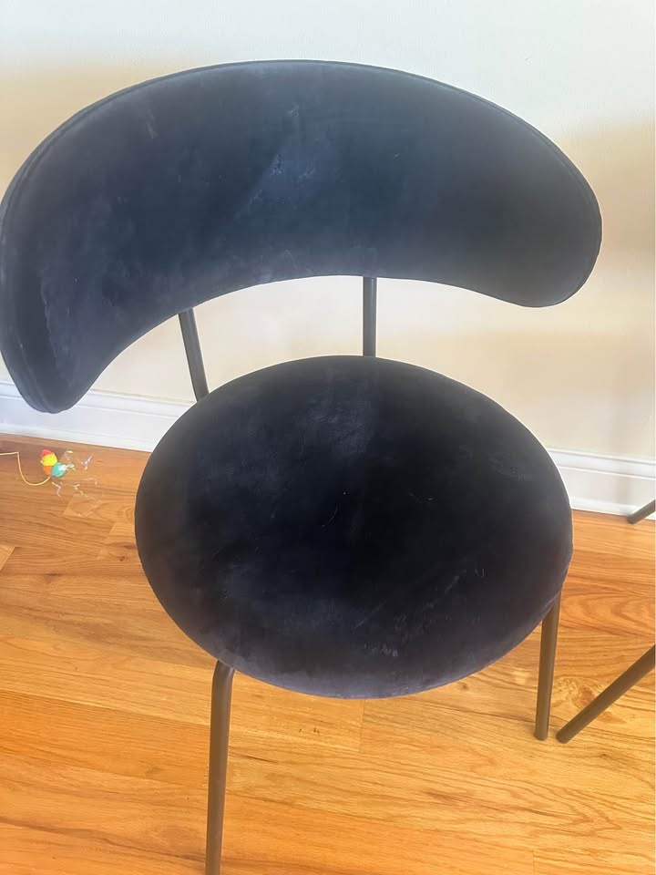 Two Black Crate & Barrel Chairs - Need Gone! - photo 2