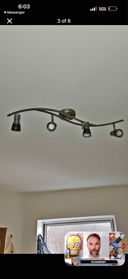 Two brown lighting fixtures - Need Gone!