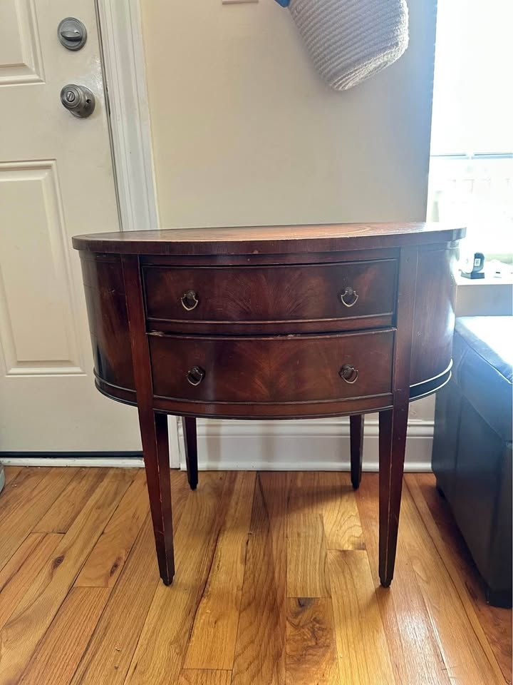Vintage Oval Table with Storage — Need Gone!