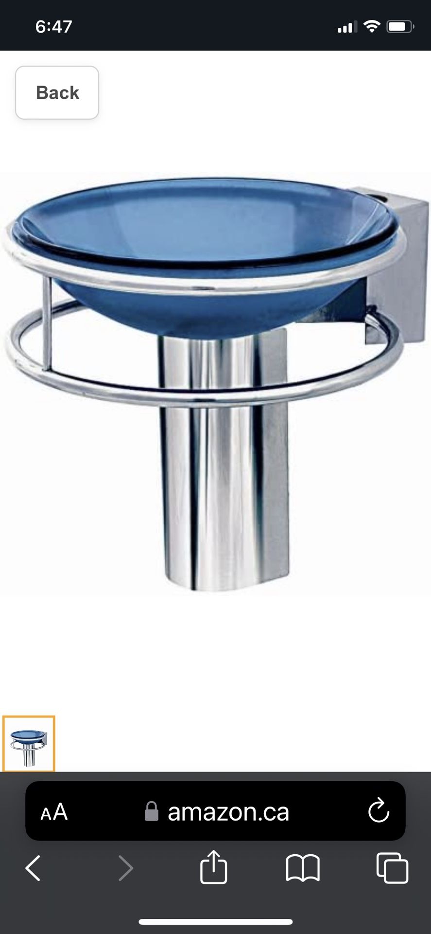 Decolav Double Ring Wall Mount Bracket Stainless Steel