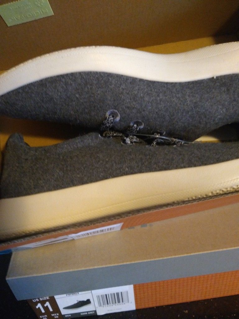 J Sport Men's Casual Finch Shoes - Dark Grey Woolen - Size 11 - photo 3