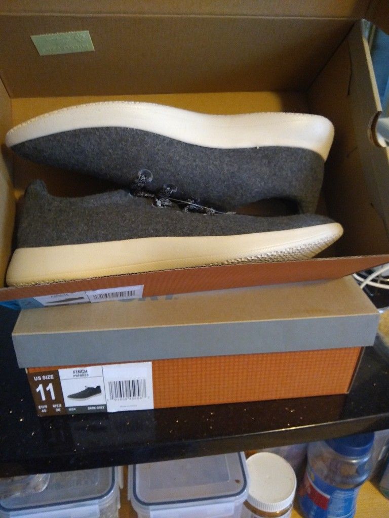 J Sport Men's Casual Finch Shoes - Dark Grey Woolen - Size 11 - photo 4