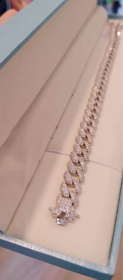 Brand New Diamond Cuban Link Bracelet - VVS1, D Color, Excellent - photo 2