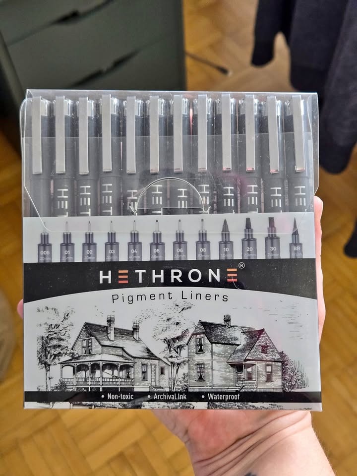 🥕 Hethrone 12-Piece Professional Drawing Pens