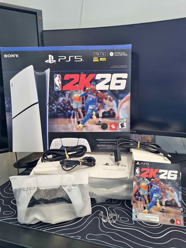 PS5 Slim Digital 1TB - Brand New - NBA 2K26 Included