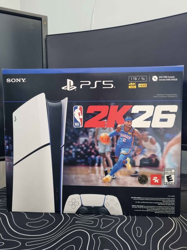 PS5 Slim Digital 1TB - Brand New - NBA 2K26 Included - photo 3