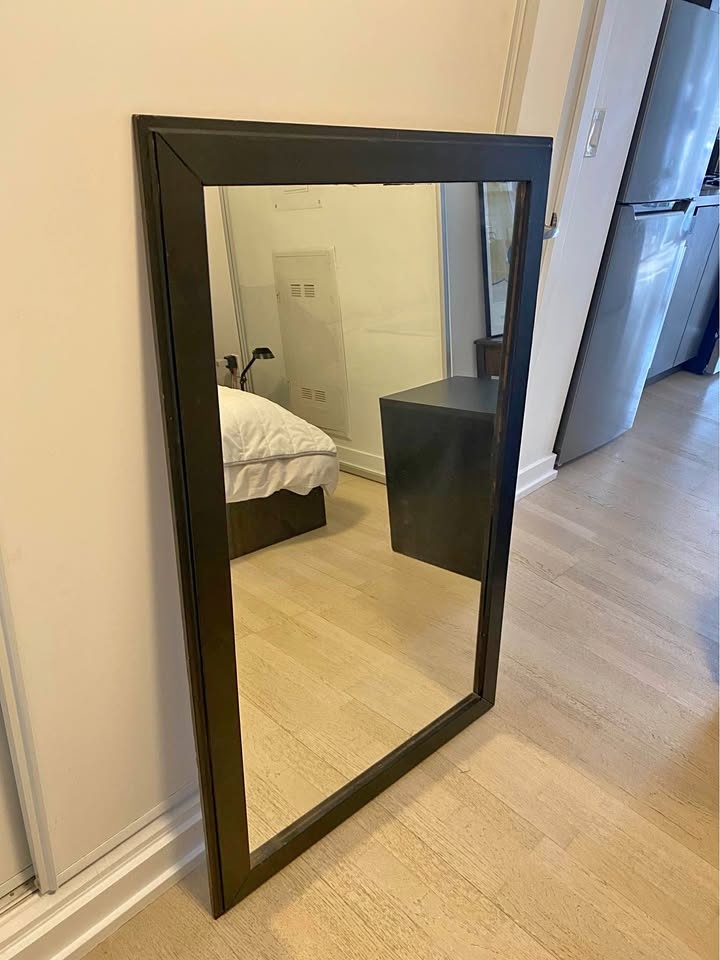 Large black mirror - very sturdy