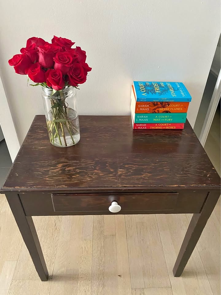 Vintage Wood Console Table
