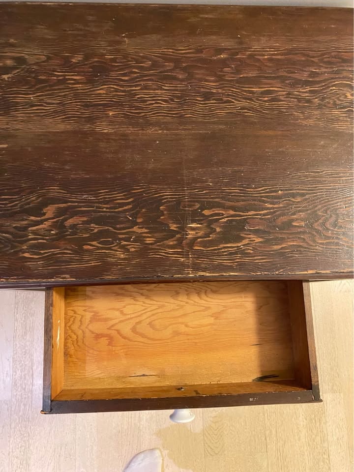 Vintage Wood Console Table - photo 3