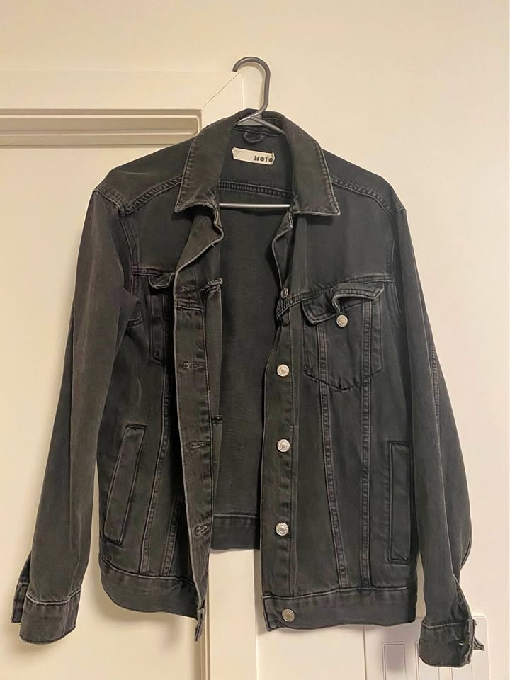 Black Topshop Moto Denim Jacket