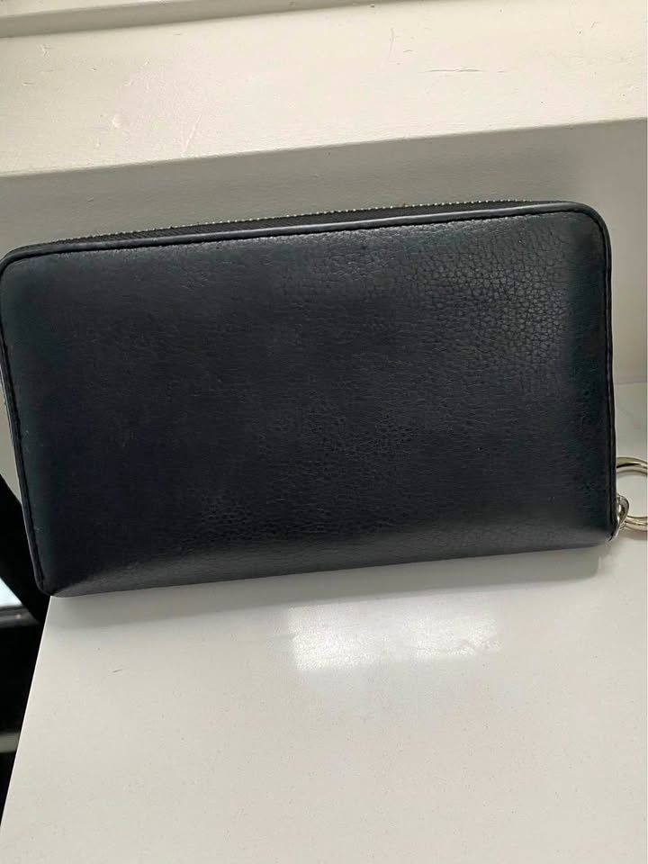 Oroton Black Leather Wallet