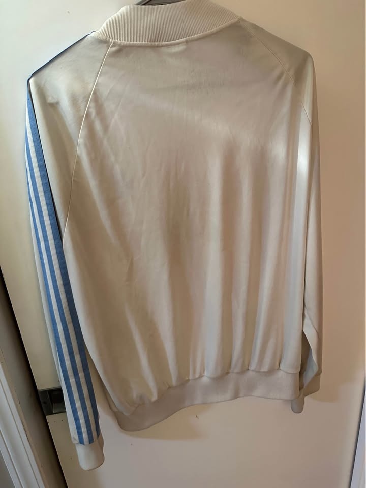 Adidas White Zip Up Jacket - Size Medium - photo 4