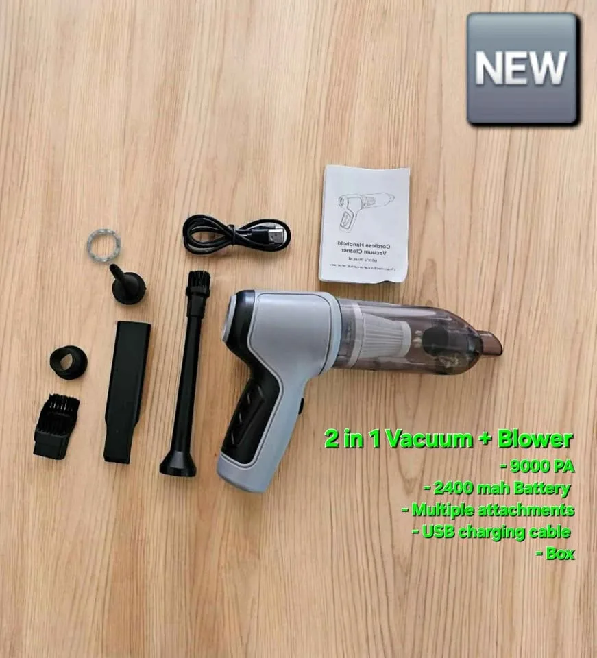 Car Vacuum Cleaner + Blower Handheld 2 in 1 wireless 9000 PA thumbnail