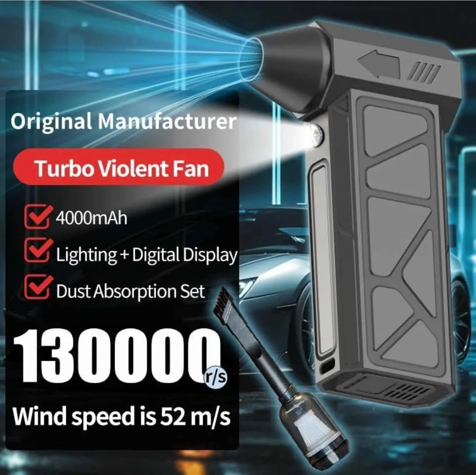 Car Vacuum + Turbo Fan Snow Blower 2 in 1 POWERFUL. [NEW] image indicator(3)