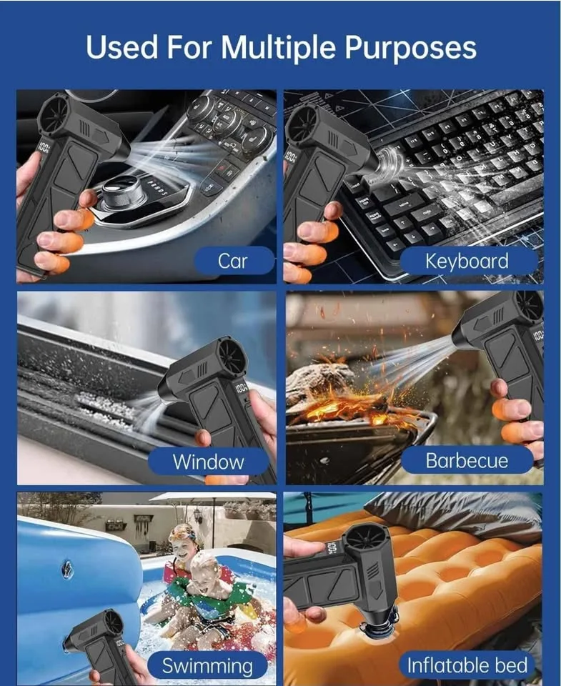 Car Vacuum + Turbo Fan Snow Blower 2 in 1 POWERFUL. [NEW] image indicator(4)