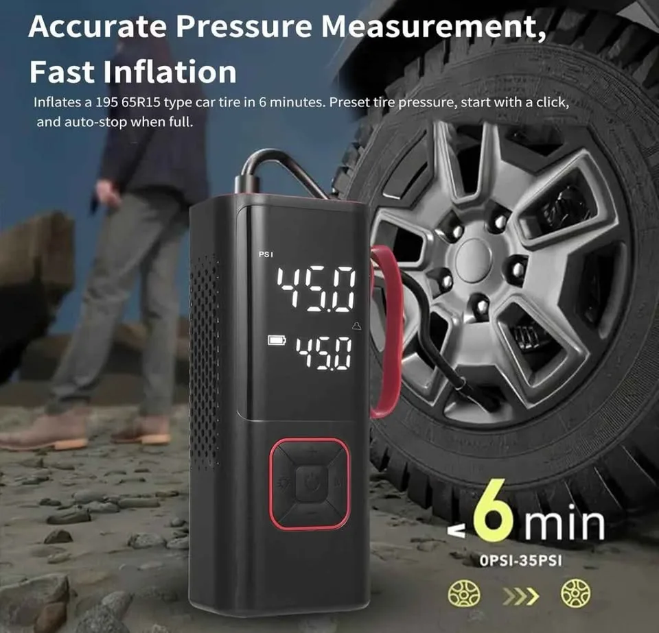 Car Tire Air Compressor || Tire Inflator || Premium Quality💯 image indicator(3)