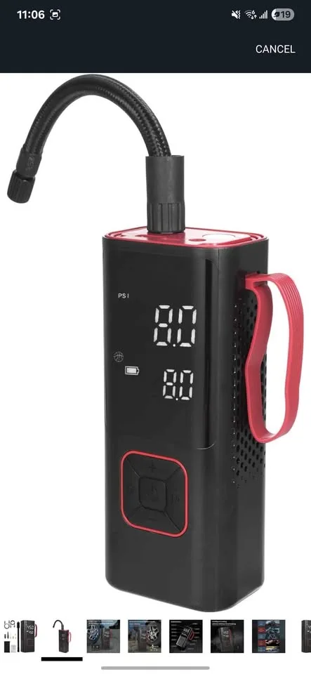 Car Tire Air Compressor || Tire Inflator || Premium Quality💯 image indicator(5)