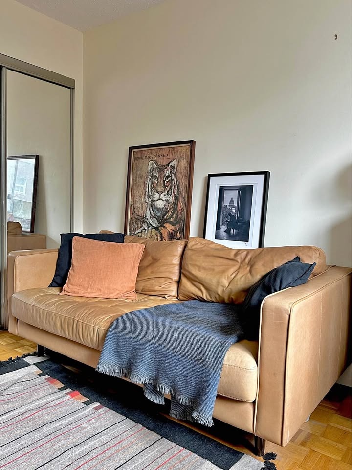 Article Swen Tufted Leather Sofa 72" Long