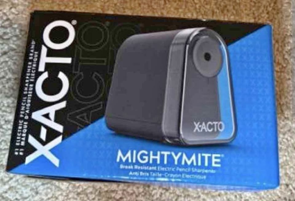 Brand New X-Acto Pencil Mighty Mite Electric Pencil Sharpener