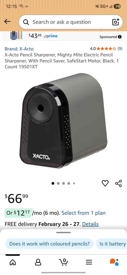 Brand New X-Acto Pencil Mighty Mite Electric Pencil Sharpener - photo 2