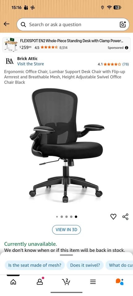 Brick Attic Office Chair - photo 2