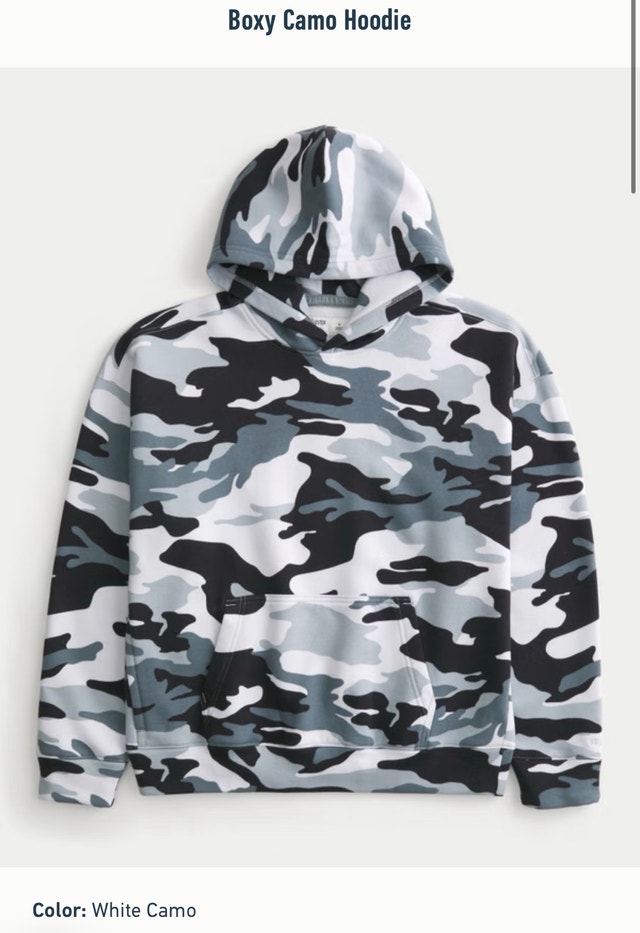 Hollister Boxy Black Hoodie