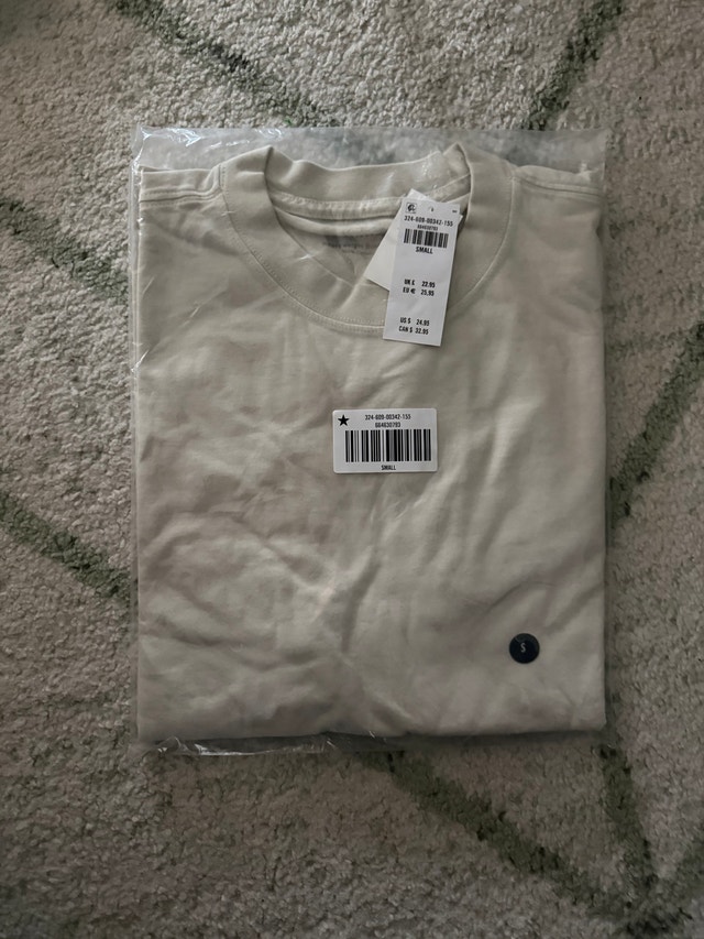 Hollister Boxy Heavyweight Cotton Crew T-Shirt - White, Size Sma - photo 2