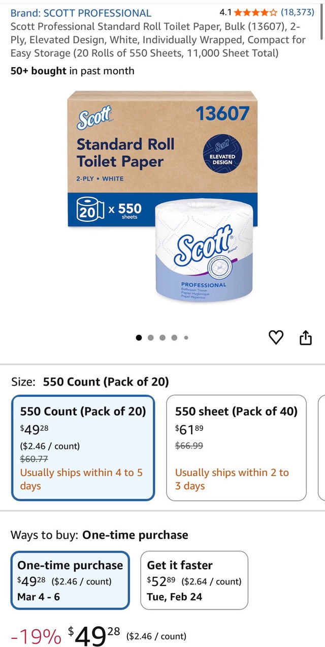 Scott Toilet Paper 2-Pack - photo 2