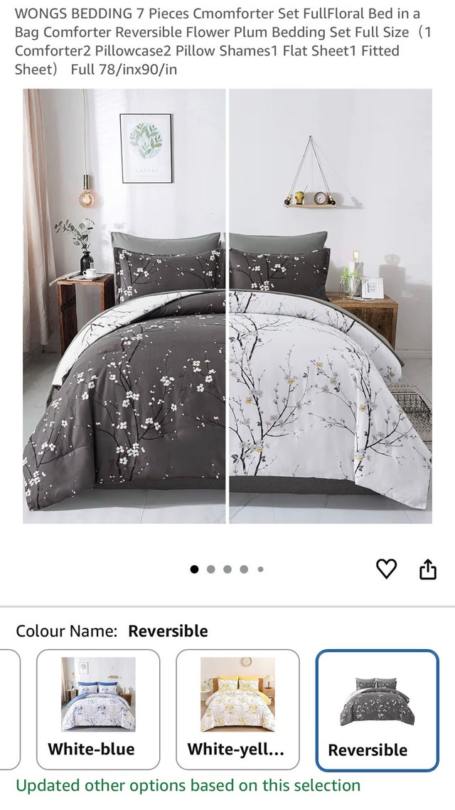 Wongs Bedding Comforter Set - King Size