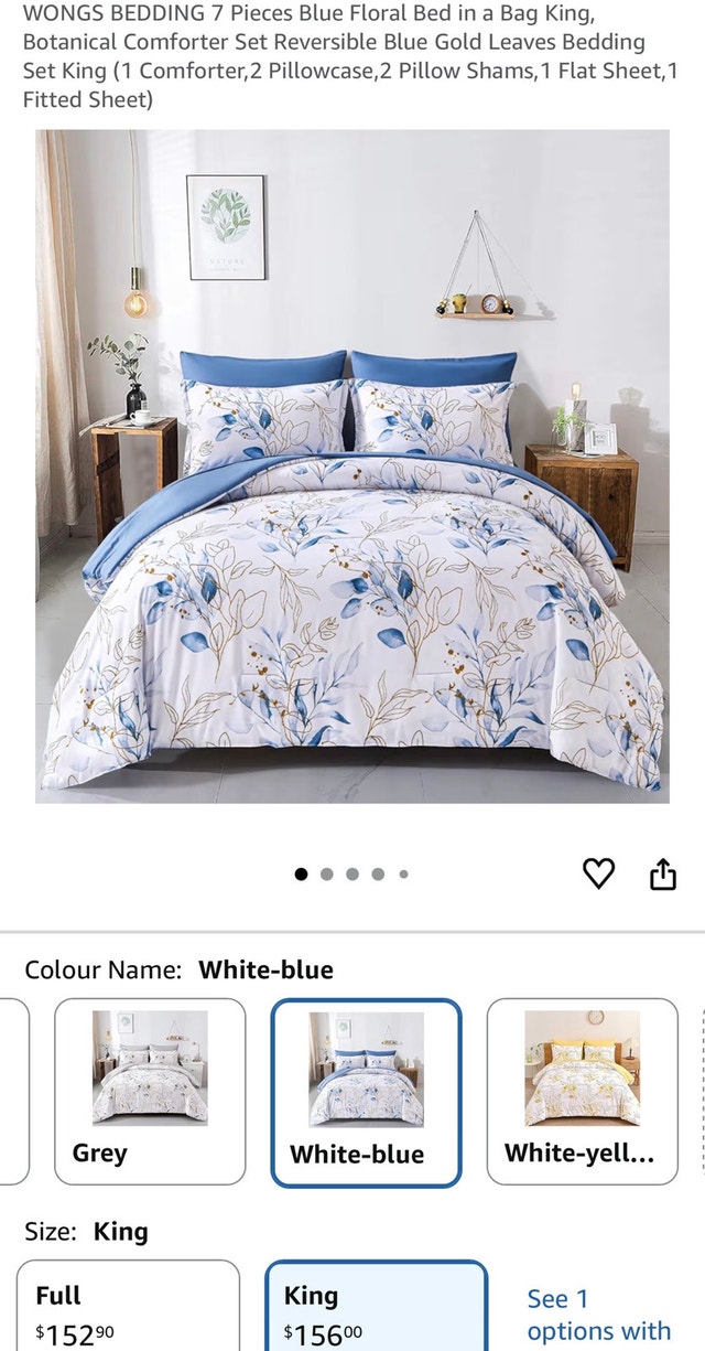 Wongs Bedding Comforter Set - King Size - photo 2