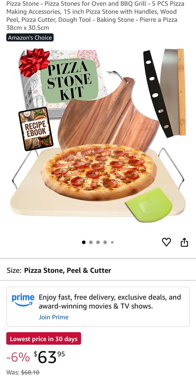 Pizza Stone Kit