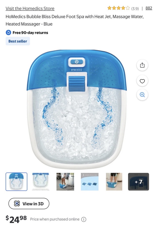 Homedics Bubble Bliss Foot Spa - photo 4
