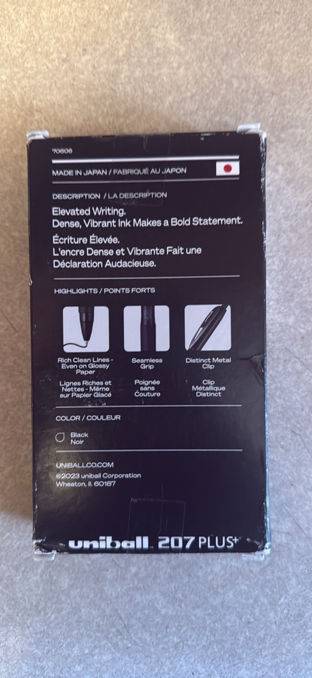 Uniball 207+ Black Pens - photo 2