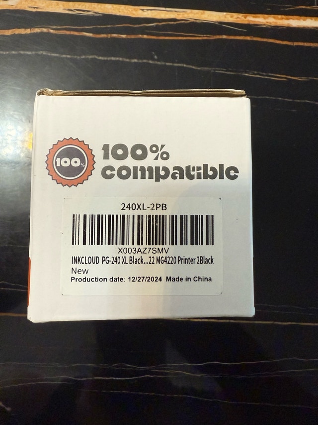 INKCLOUD PG-240 XL Black Ink Cartridge - photo 2