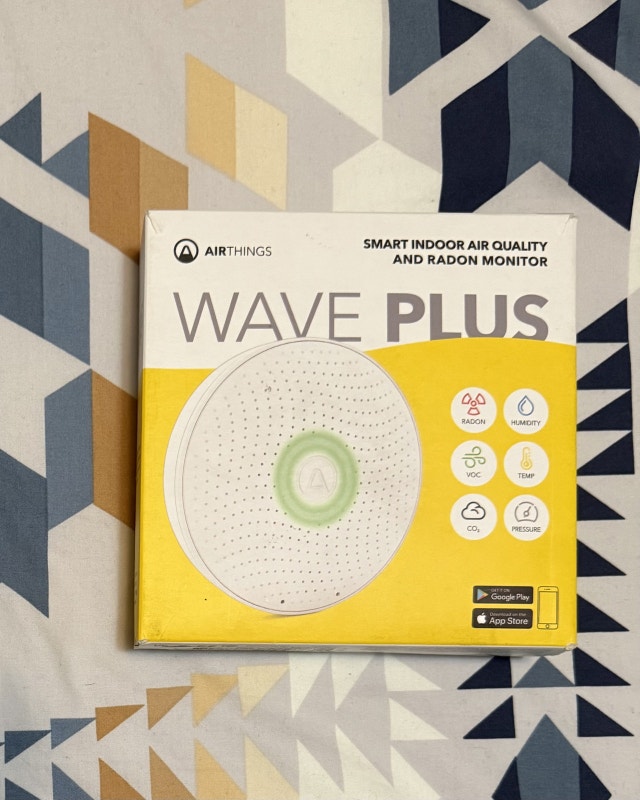 Airthings Wave Plus Smart Air Quality Monitor