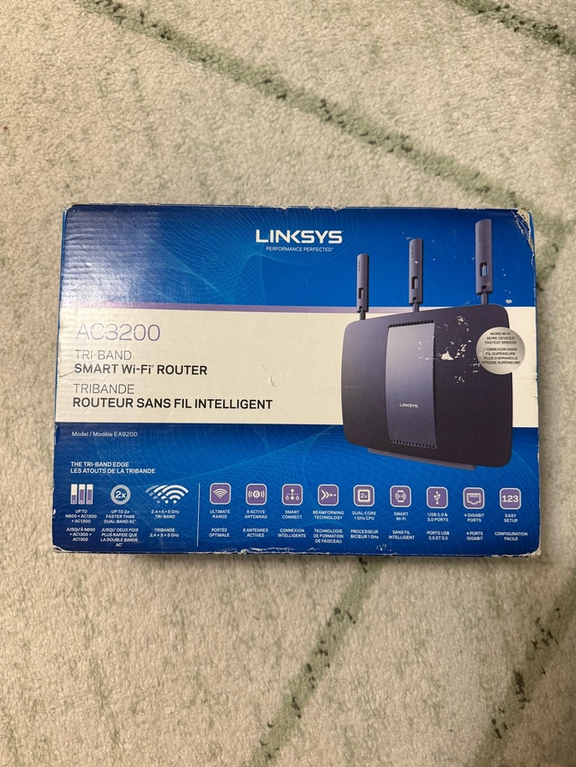 Linksys AC3200 Tri-Band Smart Wi-Fi Router EA9200
